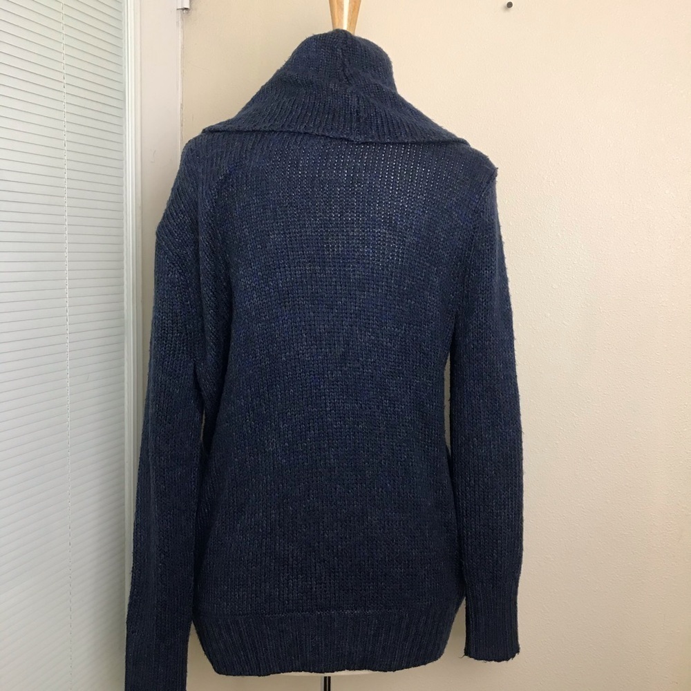 Hinge Navy blue dress be button cardigan sweater - Picture 4 of 7